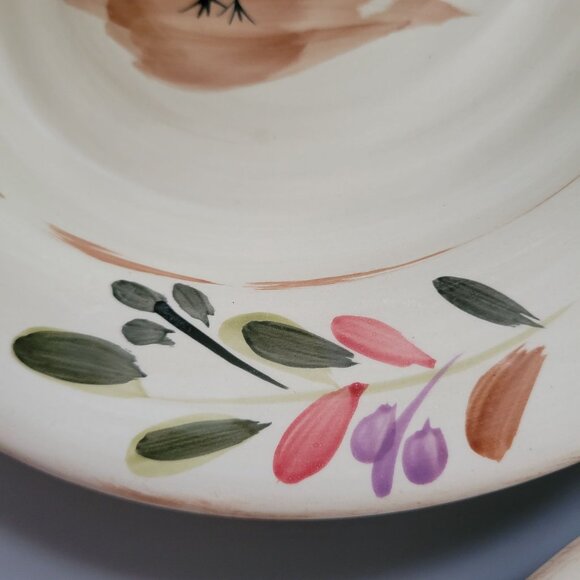 Home Set Of 3 Hand-Painted Rooster Plates - Picture 10 of 10